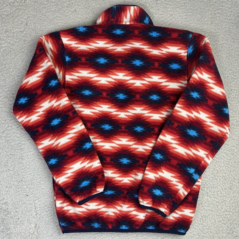 Patagonia Womens Synchilla Snap T Fleece Pullover Sweater Aztec Red  Size XS - Picture 4 of 7
